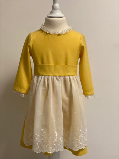 Blumenkleid "Sweet Yellow" Gr 104