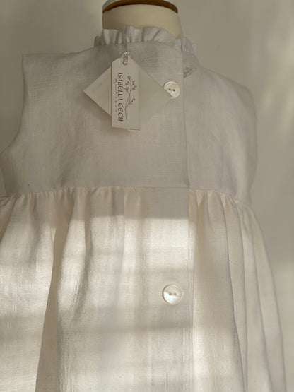 Taufkleid "schlichte Eleganz" ohne Ärmel Gr 62/68