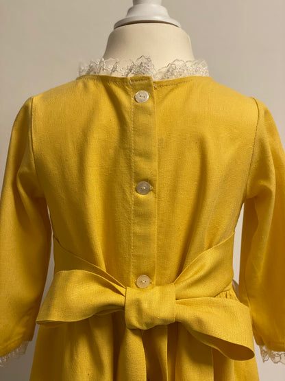 Blumenkleid "Sweet Yellow" Gr 104