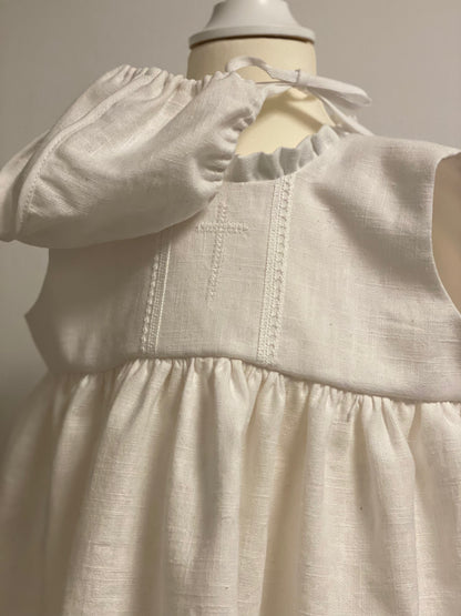 Taufkleid Ärmellos "mit Kreuz" Gr 62/68