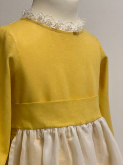 Blumenkleid "Sweet Yellow" Gr 98