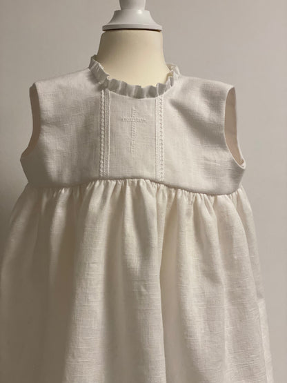 Taufkleid Ärmellos "mit Kreuz" Gr 62/68