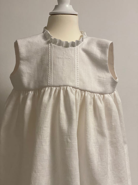 Taufkleid Ärmellos "mit Kreuz" Gr 62/68