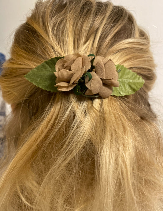 Spange "mocca Blümchen"