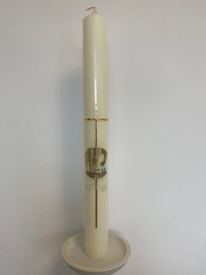 Taufkerze "Pelikan" gold