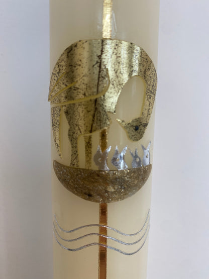 Taufkerze "Pelikan" gold